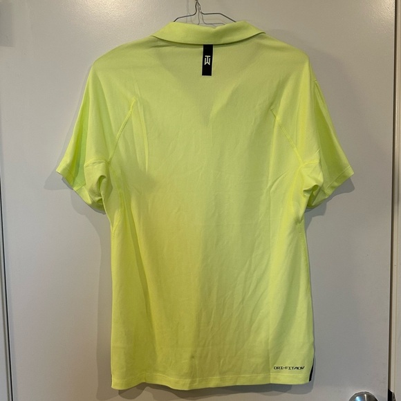 Nike Tiger Woods TW Dri-Fit ADV Golf Polo Shirt DA2995-101 Mens small Yellow - Picture 4 of 16
